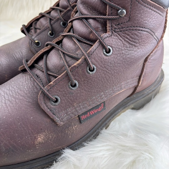 Red Wing Brown Leather Boots Lace up with Sturdy Sole size 11 Man - Picture 5 of 14